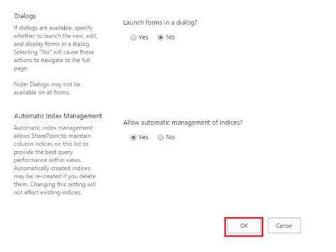 navigate the settings page